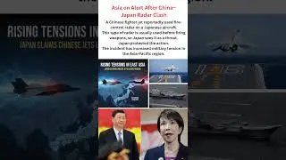 Asia on Alert After China&ndash;Japan Radar Clash | chaina - Japan diplomacy | #shorts