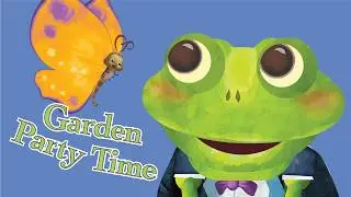 Garden Party Time - With Subtitles 🌼🌷  Song for children to sing along garden party time (EN)