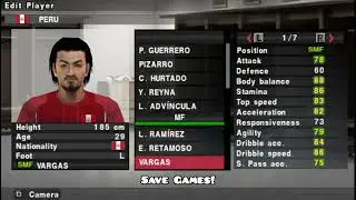 PES 2014 PERU All National Team Players (The Americas) Pro Evolution Soccer PS2 ⚽️