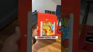Making a Pok&eacute;mon game cartridge acrylic wall print! #pokemonartwork #acrylicsigns #acrylicprint