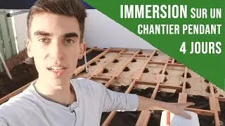 Pose d'une terrasse en bois exotique sur plots