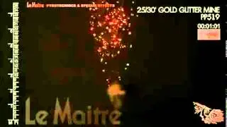 Gold Glitter Mine 30ft Stage Pyrotechnic Demo LeMaitre
