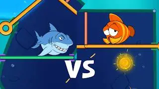 save the fish / pull the pin level android game save fish pull the pin puzzle / mobile game