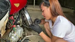 Today Chi and her students repaired a car and then her students asked to go home.