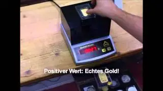 Magnetwaage - Detektion von gef&auml;lschten Goldbarren