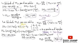 Cómo calcular el factor de seguridad por deslizamiento y volcamiento de un muro - Curso Geotecnia