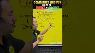 Rules of Debit & Credit 🔺✅| Golden rule of Accounting | Commerce and fun #shorts #commerce #class11