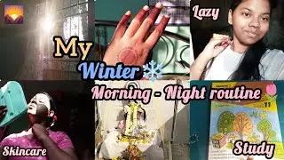 My 7am ❄️Winter Cozy 🌷Morning - Night Routine 🌸( study, skincare, productivity)☺️