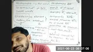 NUMERICALS BASED ON STOICHIOMETRIC CALCULATIONS RECORDING OF LIVE SESSION ON 23/06/21