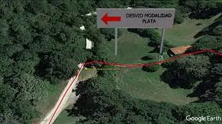 Vuelo de p&aacute;jaro Ruta a pie TRAIL POPULAR ORO 2020 - Los 10.000 del Soplao