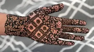 Front Hand Lotus Cut Work Henna Design | Easy & Elegant Mehndi ✨| Cut Work Henna Tutorial ✨2026