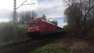 DBFV 101 048-7 mit EuroNight in L&uuml;bbenau/Spreewald 