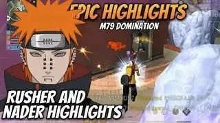 🔥Rusher & Nader Epic Highlights | M79 Domination 💥#FreeFireHighlights #freefiremax