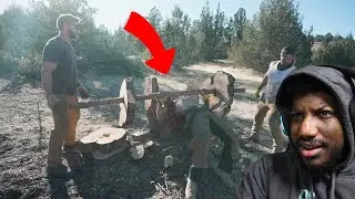 He built a GYM out of TREES!