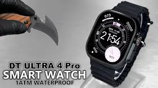 DT ULTRA 4 PRO Sport SmartWatch 2025 Unboxing & Review (4GB ROM, Google Map, Local Music, TWS) ASMR