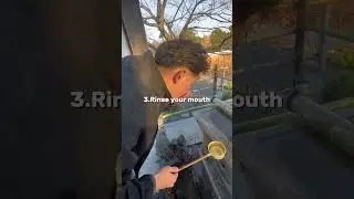 How to wash your hands before praying at shrines
