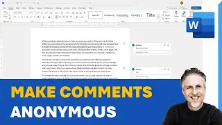 Как сделать комментарии анонимными в Microsoft Word | Удалить имя из комментариев