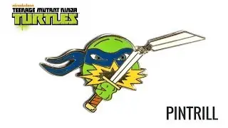 Limited edition PINTRILL TMNT Leonardo's Broken Sword pin! #TMNTxPINTRILL