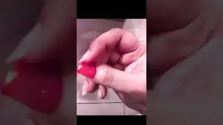 Fake Nail Slime / Using Slime Slime as Fake Nail #youtubeshorts #acrylicnails #slimeart #nailart