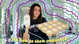opening up about my life while baking cupcakes