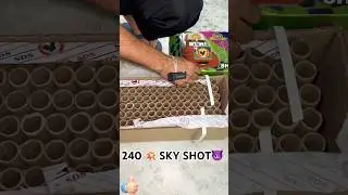 2500₹ WORTH CHEAPEST 240 SKY SHOT UNBOXING ❤️ #love #diwali #2025