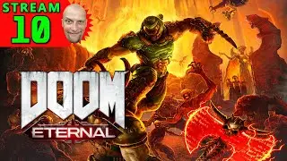 💽#10🍀DOOM Eternal🍀Первое Прохождение - Стрим [1440]🍀Hard-Режим🍀В ГОСТИ К СТАРОМУ ДРУГУ, РОБОДОКТОРУ🍀