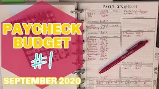 September 2020 Paycheck #1 Budget With Me | Budgeting By Paycheck Spending Plan | Zero Based Budget