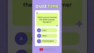 Which Country Hosted the 2016 Summer Olympics? | Test Your Knowledge |  #olympics #spaceknowledge