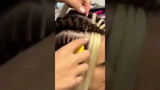 This Stitch Braid Technique is Actually Perfect 🤤 #neat #hairstyles #howtocutcurlyhair#cornrows