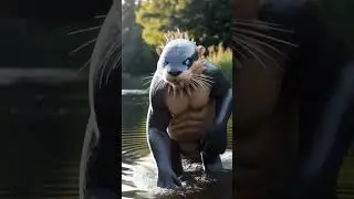 Beaver Otter Salmon Hybrid Transformation #hybridanimals #aiart #aifusion #aianimation #animals