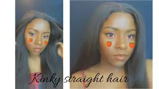 First time installing kinky straight hair ft Sparkle Diva/AllThingsHair |AllThingsRoseMetics
