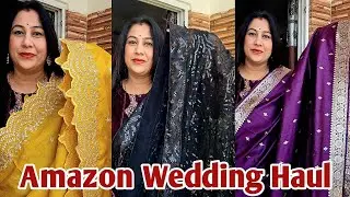 Amazon Saaree Haul || Wedding Special Amazon Huge Party Wear Saaree Haul #AmazonHaul#amazonhaul