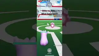 What happens when ditto goes against ditto??? #pokemongo #ditto #battle