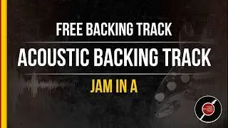 Calm Rolling Acoustic Backing Track in A