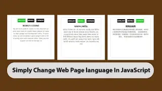 Simply Change  Translate Web Page language In JavaScript