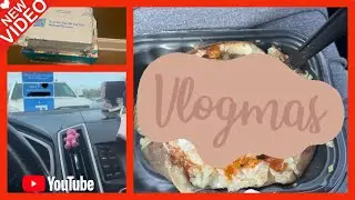 Vlogmas Day 5|Delivery Driver|Lunch Break|Black Friday Items|Art Wall