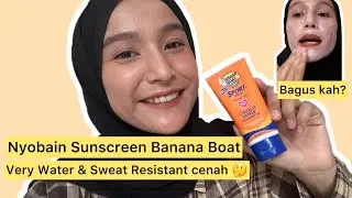 Sunscreen  Banana Boat Sport Ultra SPF 50+ PA++++ very water and sweat resistant front camera iphone