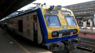 MUMBAI AC LOCAL TRAIN HORN SOUND AND DEPARTURE | INDIAN RAILWAYS