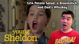 Young Sheldon 1x14 Reaction | Potato Salad, a Broomstick, and Dad's Whiskey!