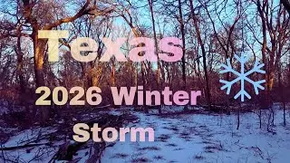 Go on The Go! Bright Morning:  Texas Trailhead Scenery in Winter Storm &ndash; January 2026 ❄️
