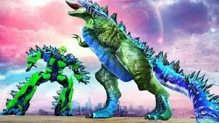 US Giant Robot Transformation | Flying Robots Fighting | Chari Games