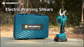 NewBeny 50mm Cordless Electric Pruner &mdash; Brushless Power & Comfort for Heavy-Duty Pruning