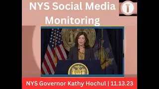 NYS Governor Kathy Hochul Speaks on Social Media Monitoring of Hate Speech