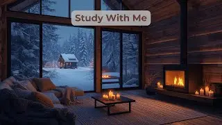Cozy Study With Me 🔥 2 Hours Pomodoro | Calm Lofi Music & Fireplace Ambience for Deep Focus
