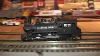 ho steam locomotive 0-6-0t santa fe bachmann