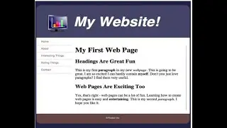 HTML - Create simple web-page with HTML/CSS for beginners
