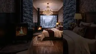 Winter Log Cabin Tour ❄️ Cozy Luxury Interiors with Mountain Views  Wellstone Cottage