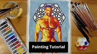 Painting Tutorial Time lapse Episode (113) #watercolorpainting #zakpopart