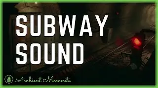 Subway Tunnel Sound for 1 Hour in 4K | Relaxing Metro Sounds for Sleeping