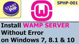 Installing Apache, MySQL, PHP on windows as WAMP server